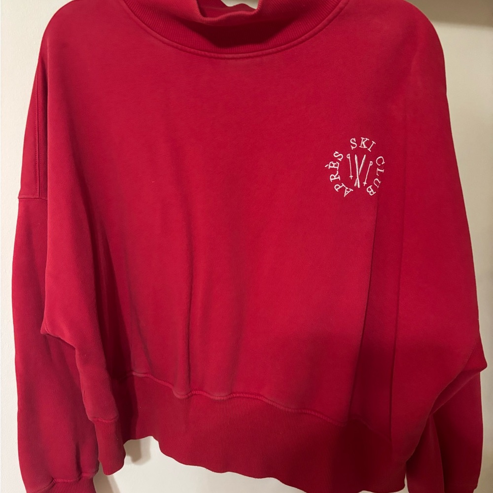 Wild Fable Red Après Ski Club Sweatshirt